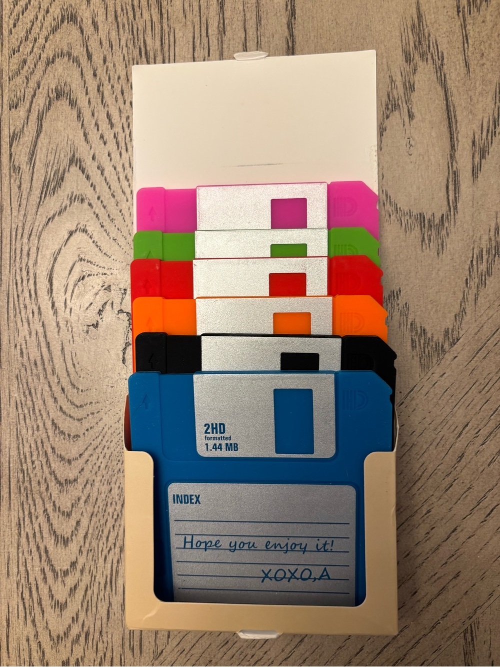 Floppy Disk Coaster Set-NIB